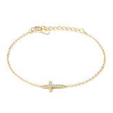 Gold Cross Bracelet