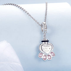 Paw Print Memorial Dangle Charm