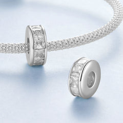 Princess Cut Spacer Charm