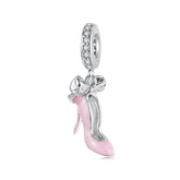 Pink High Heel Dangle Charm
