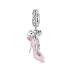 Pink High Heel Dangle Charm