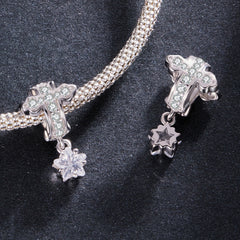 Cross & Star Charm