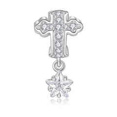 Cross & Star Charm