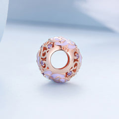 Lavender Rose Gold Rose Charm - Lullaboo