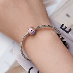 Lavender Rose Gold Rose Charm - Lullaboo