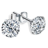 CZ Silver Stud Earrings