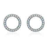 Petite Circle CZ Stud Earrings