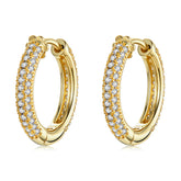 Glam Gold Rounded Hoop Earrings