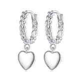 Twisted Heart Drop Earrings