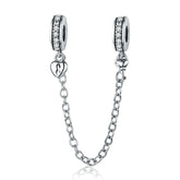 pandora charm safety chain