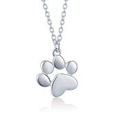 Paw Print Pendant Necklace