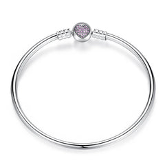 Pink Heart Bangle NZ | Lullaboo
