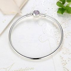 Pink Heart Bangle - Lullaboo