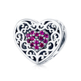 Pink Heart Charm NZ | Lullaboo