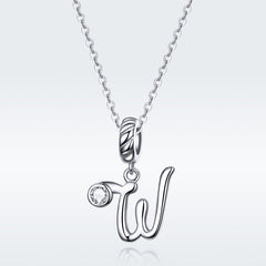 Letter W Pendant Charm - Lullaboo