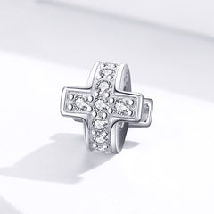 Silver Cross Charm