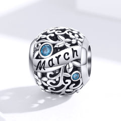 March Birthstone Charm - Lullaboo