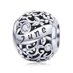 June Pandora Birthstone charm