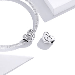 Angel & Baby Heart Charm