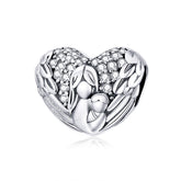 Angel & Baby Heart Charm