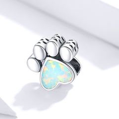 Iridescent Paw Print Charm - Lullaboo
