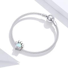 Iridescent Paw Print Charm - Lullaboo