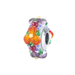 Floral Glass Bead