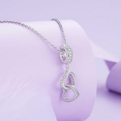 Soulmates Interlocking Heart Pendant Charm - Lullaboo