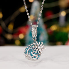 White Christmas Dangle Charm