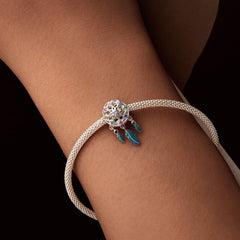 Rainbow Dreamcatcher Charm