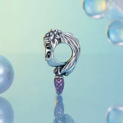 Purple Mermaid Charm