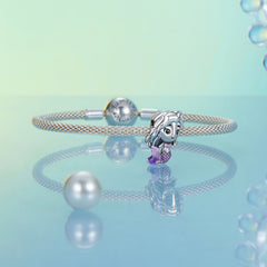 Purple Mermaid Charm