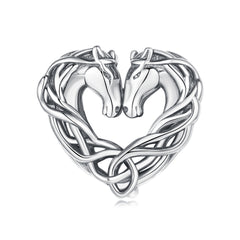 Horse Heart Charm