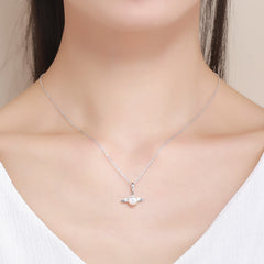 Pearl Angel Wings Charm