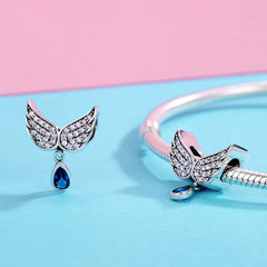 Angel Wings CZ Charm