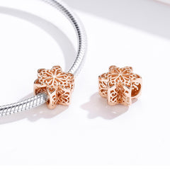 Snowflake Rose Gold Charm