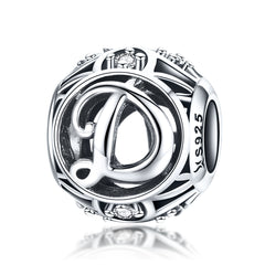 Letter D Pandora Charm NZ | Lullaboo