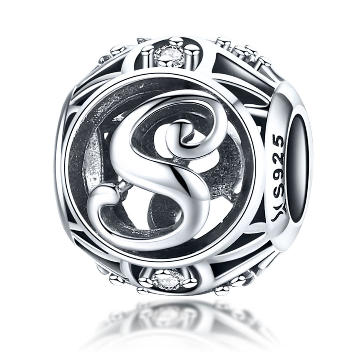 Letter S Pandora Charm NZ | Lullaboo