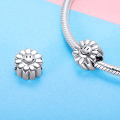 Sunflower Smiley Face Charm - Lullaboo