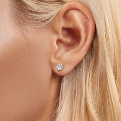 Paw Print Stud Earrings