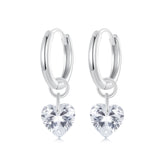 Dainty Heart Drop Earrings