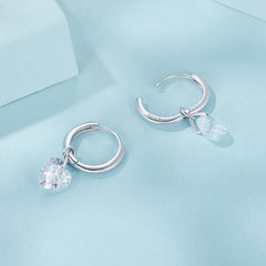 Dainty Heart Drop Earrings