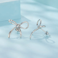 Sweet Bow Stud Earrings