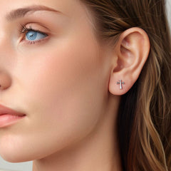 Cross Stud Earrings