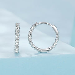 Twisted Hoop Earrings