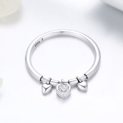 Hanging Hearts Ring