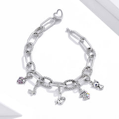 Chunky Silver Chain Bracelet