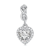 Shining Heart Pendant Charm NZ | Lullaboo