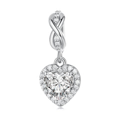 Shining Heart Pendant Charm NZ | Lullaboo
