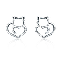 Cat Lover Stud Earrings